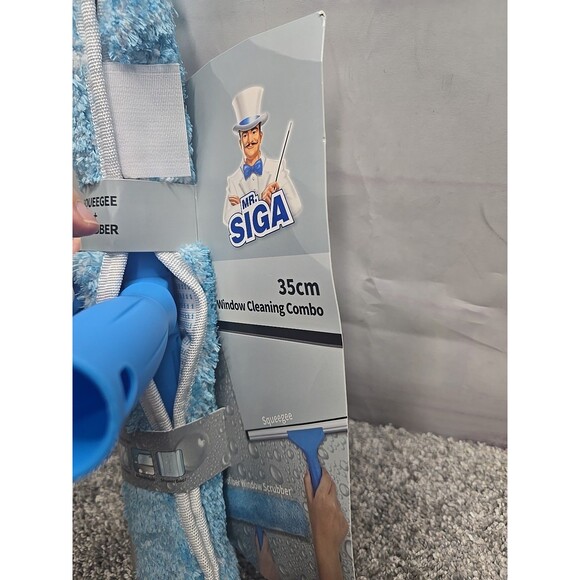 MR SIGA Professional Window Cleaning Combo, Squeegee/Microfiber Tool Set, 14" - Picture 3 of 7
